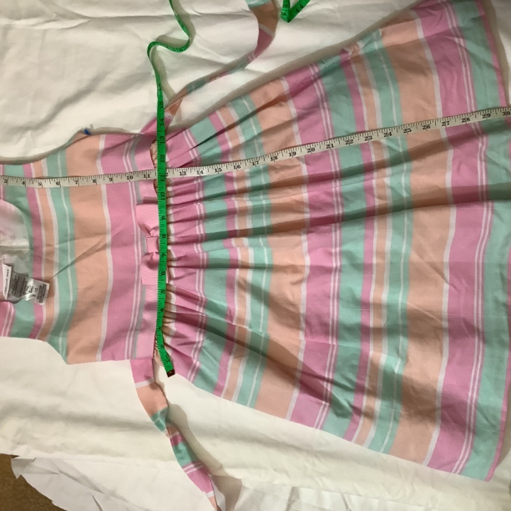 EUC Girls Bonnie Jean dress green‎ pink size 10 - Picture 8 of 14